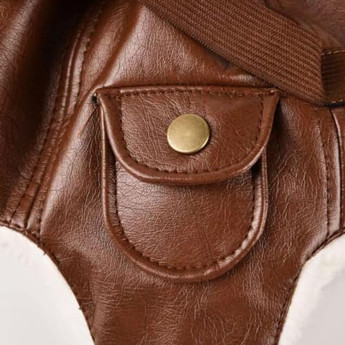 FZBNSRKO Plush Leather Cap with Pilot,Fleece Warm Hat with Goggles,Pilot Warm Hat with Earmuffs for Kids Toddlers4