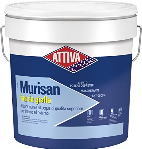 Idropittura super lavabile coprente mascherante effetto opaco bianco Litri 14