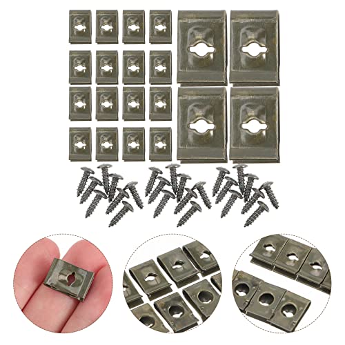 Luozzy 100 Pairs Wire Clamp Cable Clamps Wire Clips Wire Clamps Set Self Tapping Screw Clamp (As Shown) #TOP3