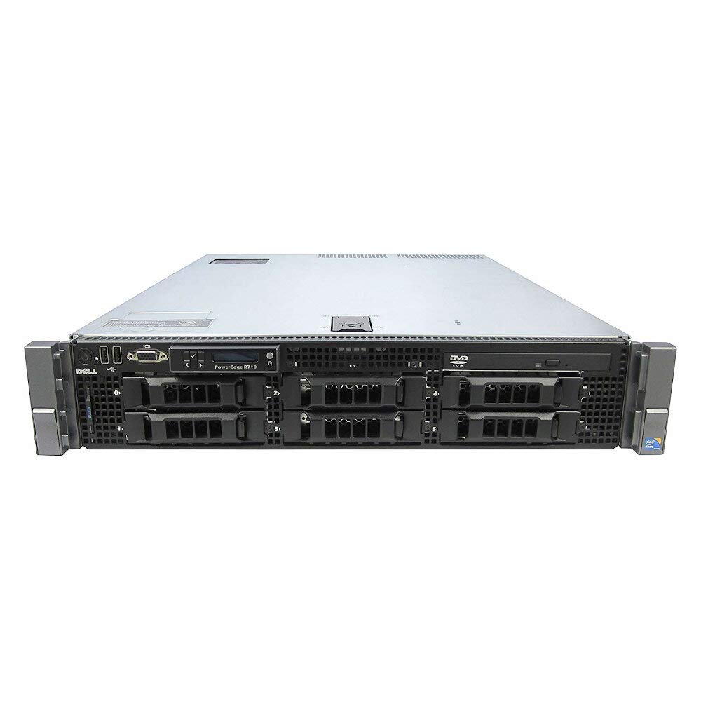 DELL PowerEdge R710 6x LFF 2x Intel Xeon 6Core Processor L5640, 128 GB DDR3ECC Reg, HDD 2x2 TB SAS 3,5 , Rack 2U, 2 x LAN1000, Perc6i Raid Controller, Windows Server 2019 (Reacondicionado Certificado)