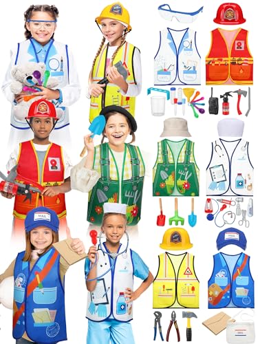 6 Sets Disfraces Niños 6-10 Años Científico y Más