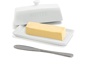 Stunning Stoneware Butter Dish with Lid