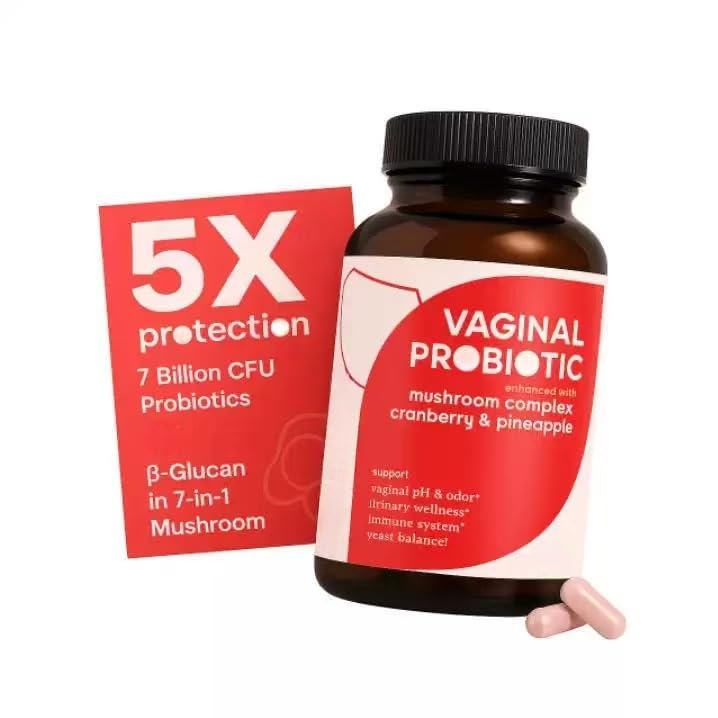Probiotici vaginali per donne - Equilibrio del pH, odore vaginale sano, flora vaginale, equilibrio dei lieviti, supporto immunitario - Prebiotici e probiotici lattobacilli