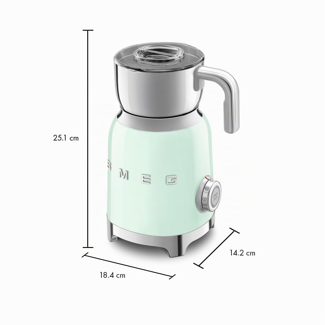 Smeg MFF11PGEU milk frother 50`s Style pastellgrün