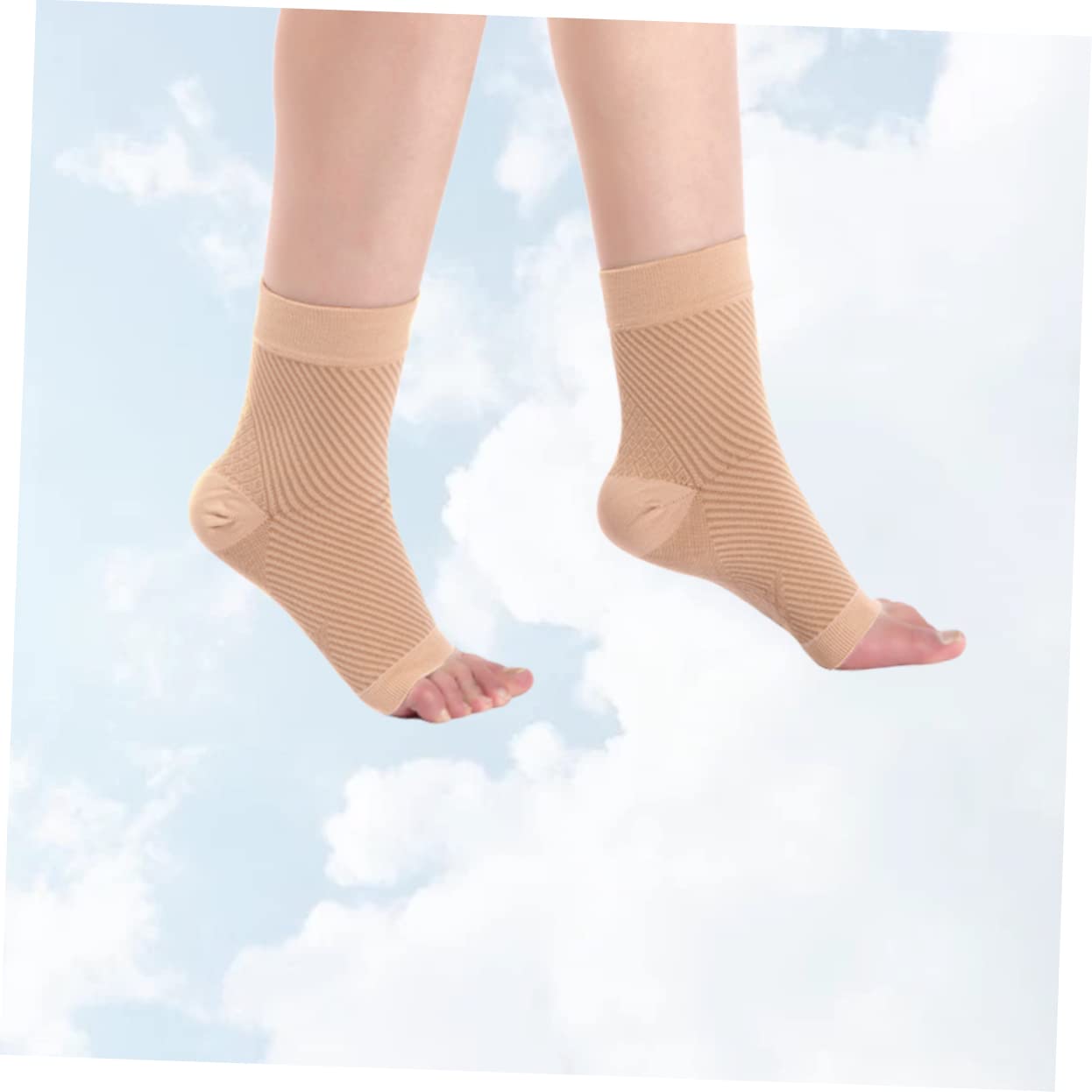 minkissy Socks for Plantar Ankle Support Socks Elastic Anti-slip Size S/m Fashionable Design