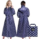 Manteaux de pluie de haute qualité : coupe-vent à capuche pliable avec taille réglable pour un ajustement parfait pour montrer votre courbe parfaite, grande capuche pliable crée différents looks, fermeture éclair dissimulée et double fermeture à bouton, 2 poches avant à rabat pour s'assurer que les petits articles ne tombent pas, poignets élastiques à manches longues et col haut avec capuche pour améliorer la fonction coupe-vent.