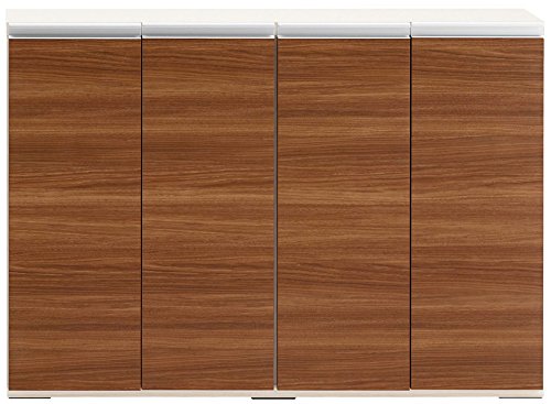 フナモコ 奥行31cm薄型幅120.2×高さ84cmリアルウォールナット Amazon｜フナモコ 奥行31cm薄型リビング収納 幅120.2×高さ84cm リアル