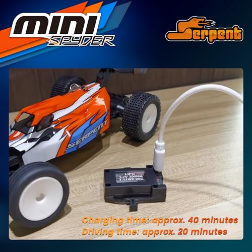 Image of Serpent 1 /24 Mini RC Off-Road Buggy RTR, 2.4GHz Remote Control Car with Gyro, All Terrain High Performance Vehicle Includes 1 Battery & USB Charging Cable