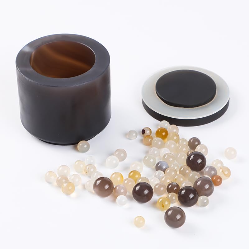 Tanque de molienda de bolas de ágata natural con perlas de molienda (50 ml, 100 ml, 250 ml, 500 ml, 1000 ml)(100ml)