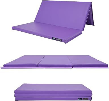 Z Athletic Folding Mat for Gymnastics, Tumbling, Cheerleading, and More, 4 Ft x 6 Ft x 2 In