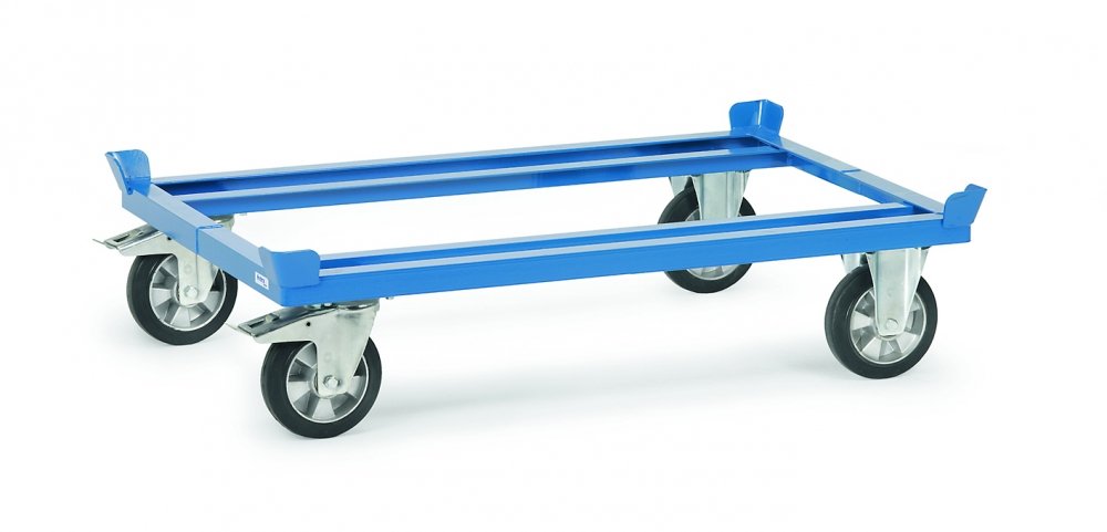 Fetra Transportgeräte mtype2811 Tintenroller, Rad, Gummi-elastischer 1200 kg Dockingstation, 282 mm Höhe, 1210 mm x 810 mm Plattform Durchmesser