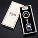 Keychain Flashlight, Jobon Zinc Alloy Car Key Chain with LED Light, Key Rings for Men, Women, Car Decorations, Perfect Christmas Gifts (Color)