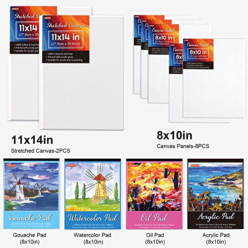 Shuttle-Art-168-Pcs-Artist-Painting-Set-Deluxe-Art-Set-with-Paint-Aluminum-and-Wooden-Easels-Canvas-Paper-Pads-Brushes-and-Other-Art-Supplies-Complete-Painting-Kit-for-Adults-Kids-and-Artists