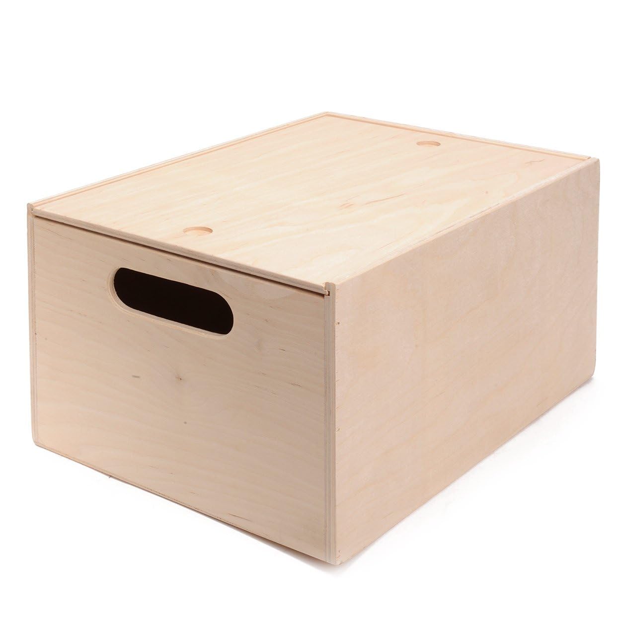 Coffre de rangement en bois Lionel 35cm avec couvercle coulissant