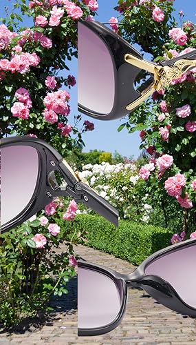 8-Pack Retro Fox Cat Eye Sunglasses for Women, Oversized UV400 Unisex Shades - Classic Party Beach Multi-Pair Accessories4