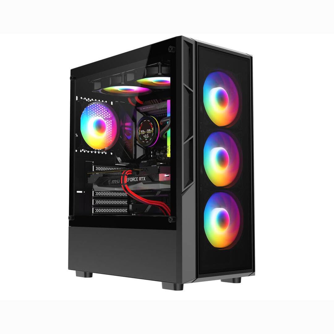 ASC Gaming PC Tower, AMD Ryzen 5 5500, 16GB RAM, 1TB+256GB SSD