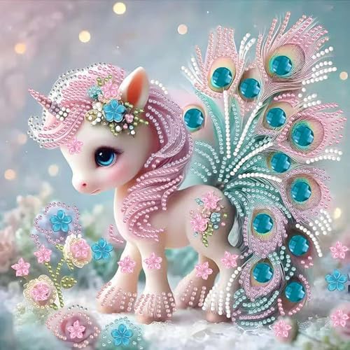 XIYOUVIGOR 5D Diamond Painting Kits for Adults, Pony Unicorn Spec...