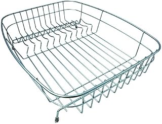 Delfinware Stainless SteelLarge Dish Drainer, Stainless Steel, Silver
