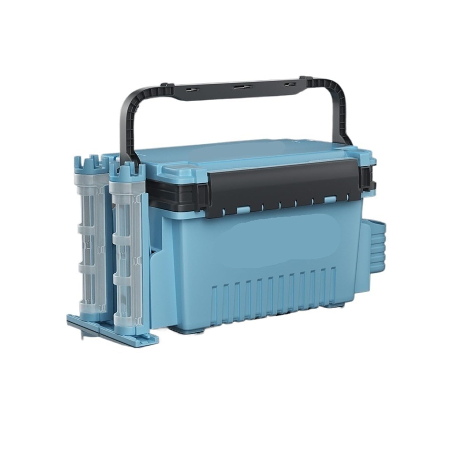Multi-Functional Waterproof Fishing Tackle Box with Rod Holder(Style2)