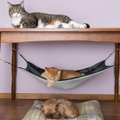 Hamac pour chat doux et respirant motif chauve-souris pour des siestes
