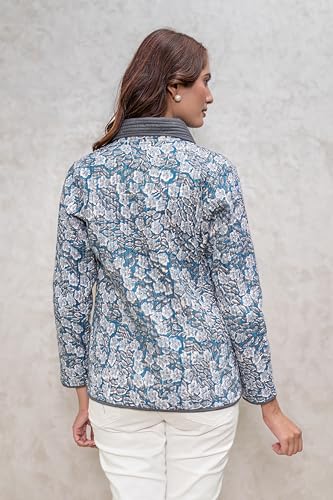 Image of Cotton Quilted Jacket for Winter | Warm Lightweight, Soft Quilted Reversible, Casual Jackets for Women | Stylish Cotton Outerwear | Breathable & Comfortable
