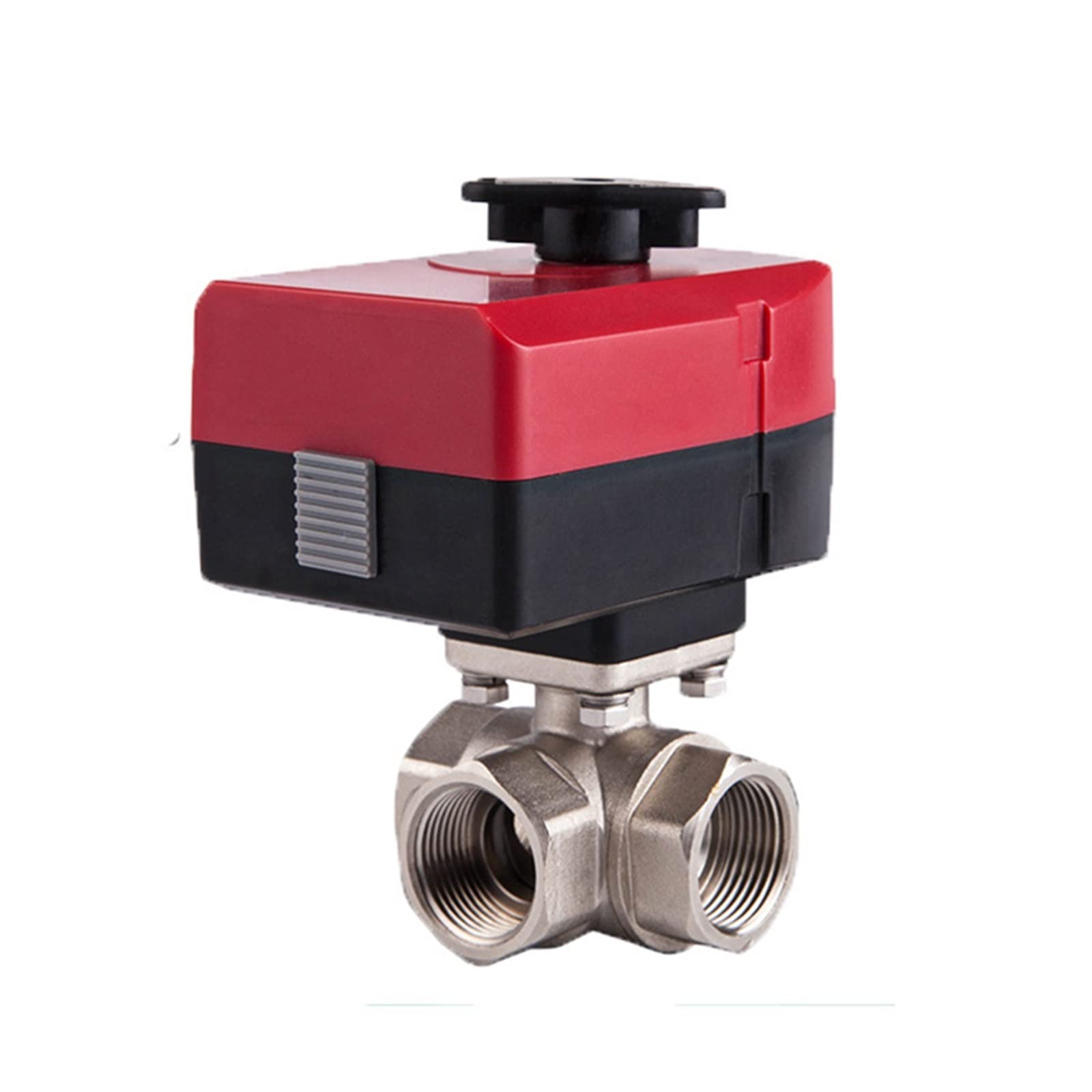 HDPHCRIUN L Type DN20 Three Way Ball Valve Electric Actuators 3-way Motorized Integrated 1Pcs(Ac24v)