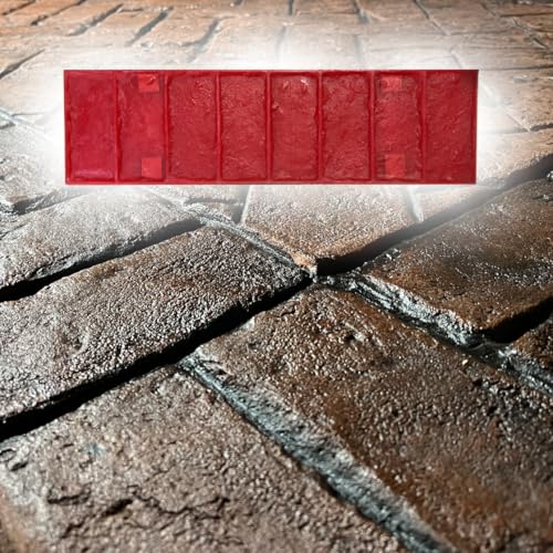 Brick Concrete Stamps Durable Polyurethane - Decorative Concrete Stamp Mat 4010/1 - Rigid Form for Driveways & Patios - Made in USA - Concrete Stamps for DIY Projects & Professional Use
