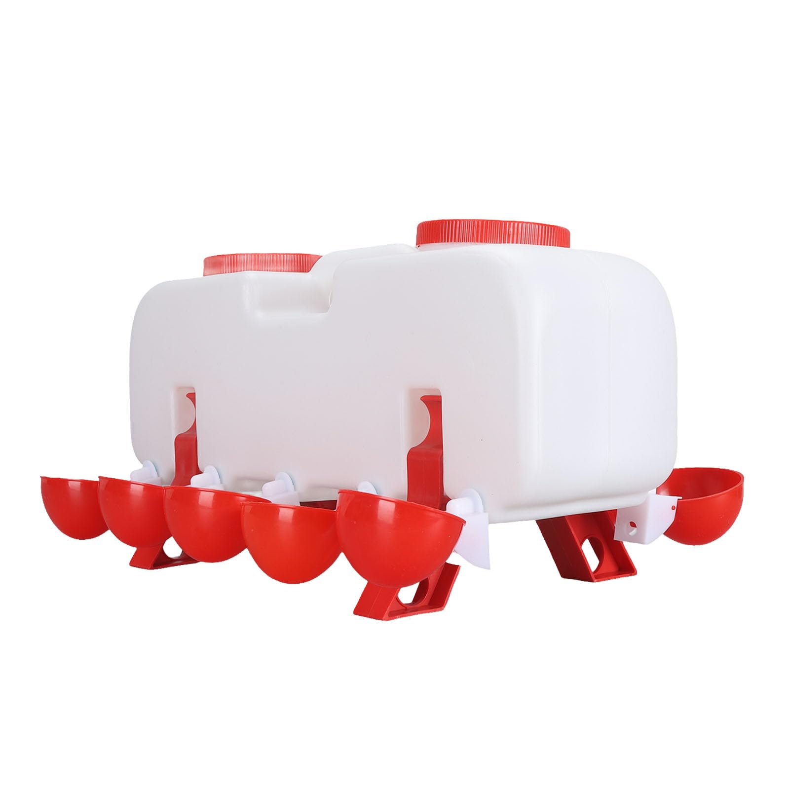 Bebedero para pollos, alimentador de agua para aves de corral con llenado superior de gran capacidad de 10 litros con 10 tazas de agua para pato, ganso, para granja avícola, uso (Full Automatic)