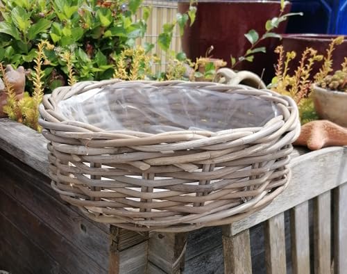 Generisch NEU !! Sehr robuster großer Pflanzkorb ca. ø 43 cm aus Weide - Vollholz Katzenkorb Pflanzschale Blumentopf Übertopf Garten Rattan - Naturprodukt Deko Hundekörbchen Generisch NEU !! Sehr robuster großer Pflanzkorb ca. ø 43 cm aus Weide - Vollholz Katzenkorb Pflanzschale Blumentopf Übertopf Garten Rattan - Naturprodukt Deko Hundekörbchen