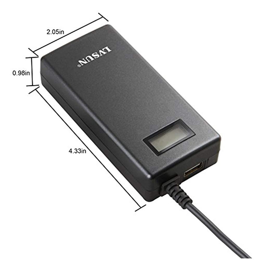70W LCD Universal Laptop Charger with USB port