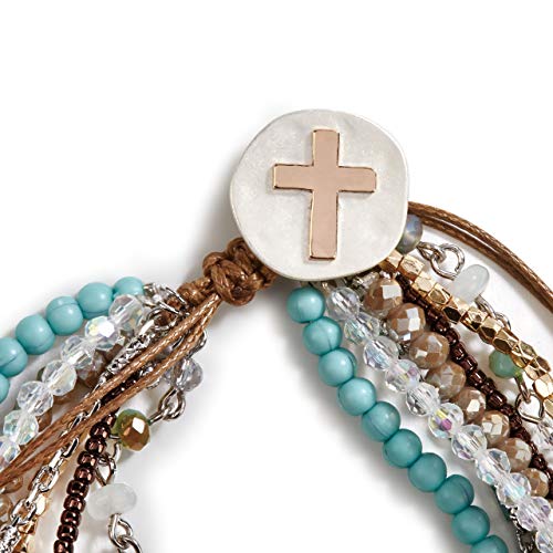 Demdaco Turquoise Your Journey Women's One Size Zinc Alloy Fashion Prayer Bracelet #TOP2