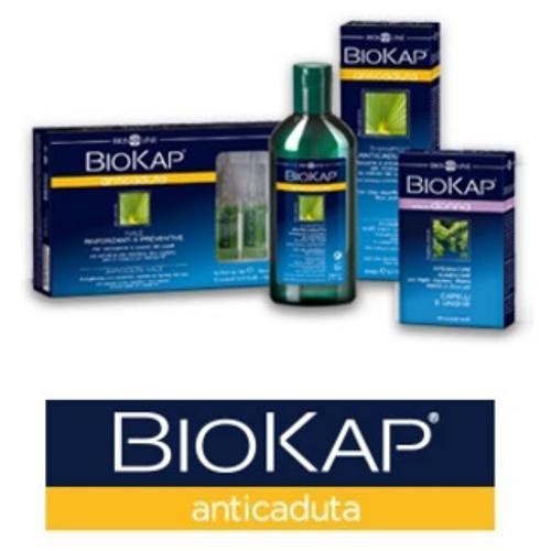 BIOSLINE - BIOKAP MIGLIO UOMO TRICOFOLTIL CAPELLI E UNGHIE 2 CONFEZIONI DA 60CPS MOLLI, per eccessiva caduta di capelli, unghie fragili