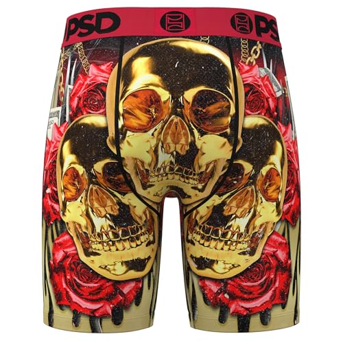 PSD Men's Gold Heads Boxer Briefs, Multi, S4