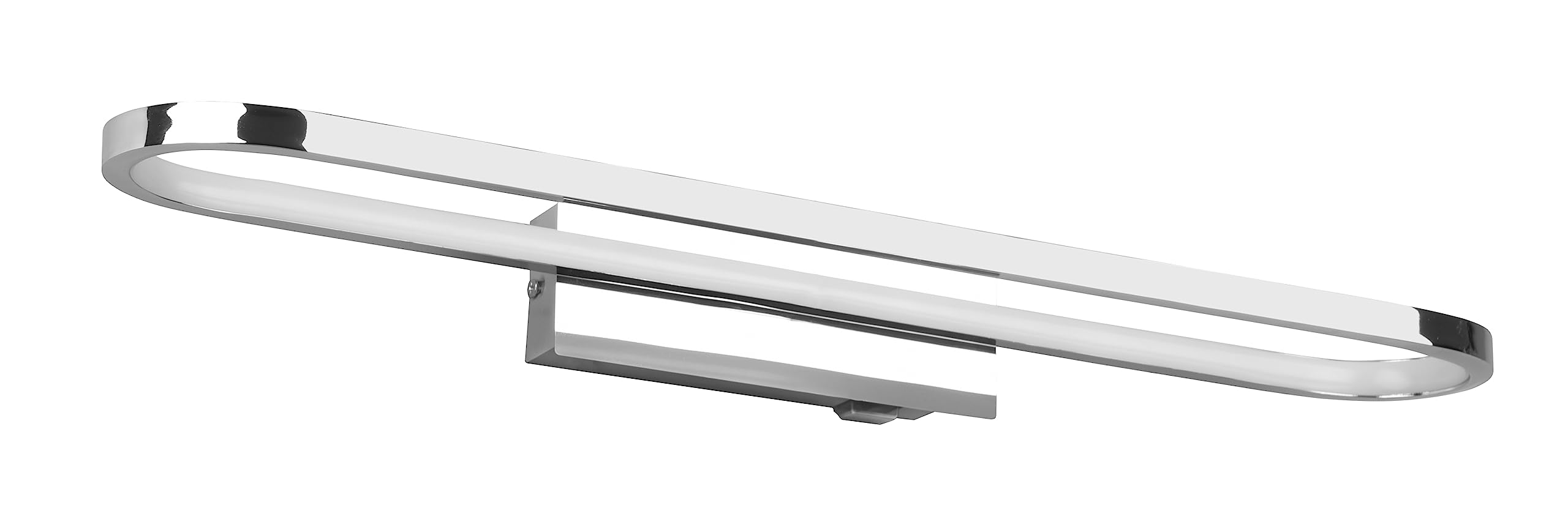 Trio, Wall Light, Gianni incl. 1 x LED,SMD,22,0 Watt,3000K,2700 Lm. Body: Metal, Chrome L:60 cm, L:15 cm, H:8 cm Switch,Wall Mount,IP44