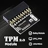 TPM 2.0 Encryption Security Module, 20Pin TPM Module for win11 for Gigabyte for 2x10P Standalone Crypto Processor Security Module