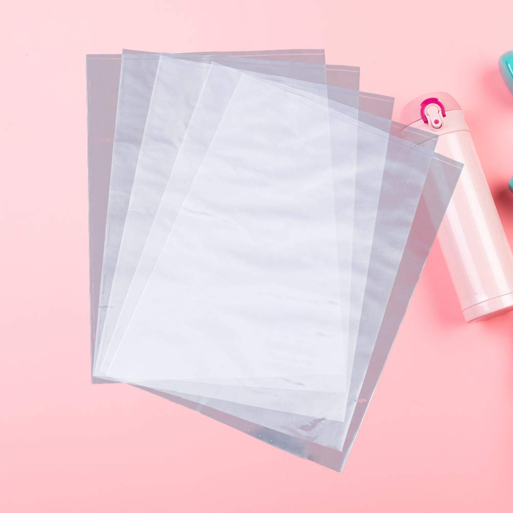 100Pcs Sacs D' Thermorétractables Transparents Feuilles de Film Rétractable PVC Pratiques pour Bouteilles de Bombe de Bain de