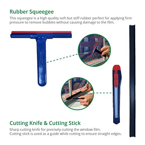 Greenfilm Residential Window Tinting Kit 7 Pieces Home Window Tint Installation