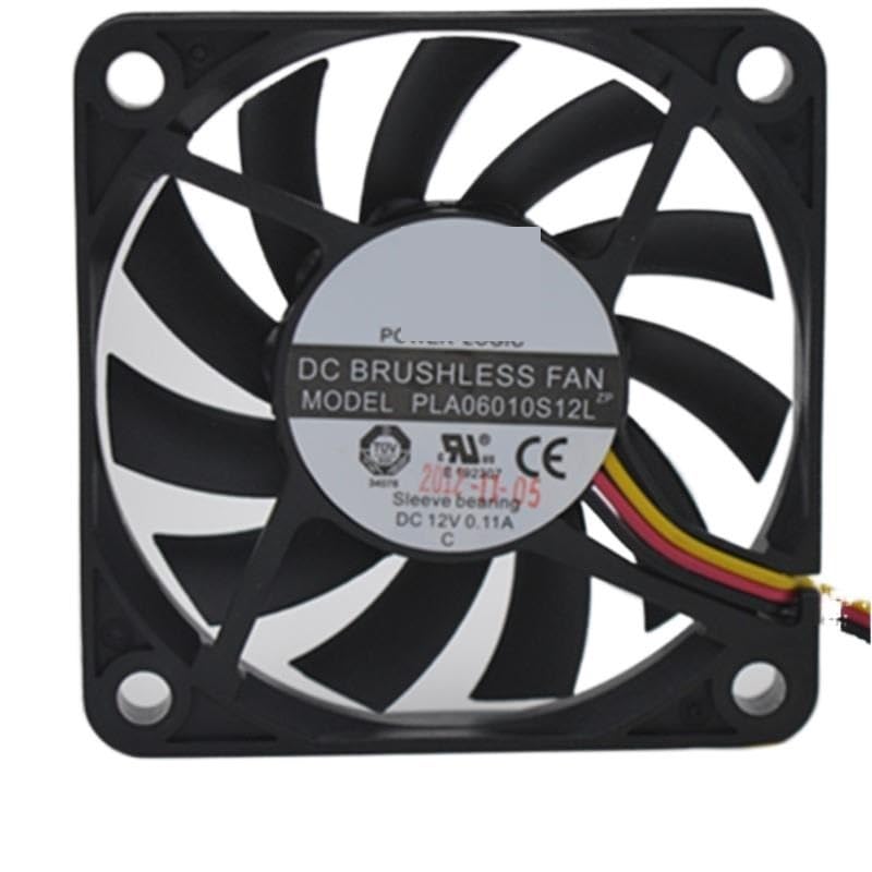 PLA06010S12L per Ventola Power 6010 12V 0,11A 60x60x10mm Cuscinetto Idraulico - Raffreddamento Silenzioso del Case della CPU