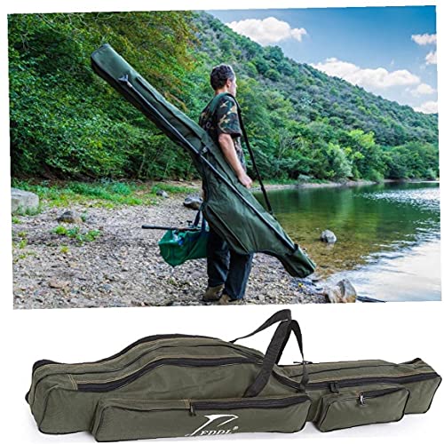 Hemore Sac de Stockage de pêche, Sac de pêche extérieur Poiserie de pêche Portable Sac de Rangement 2 Couches pignon… - Image 8