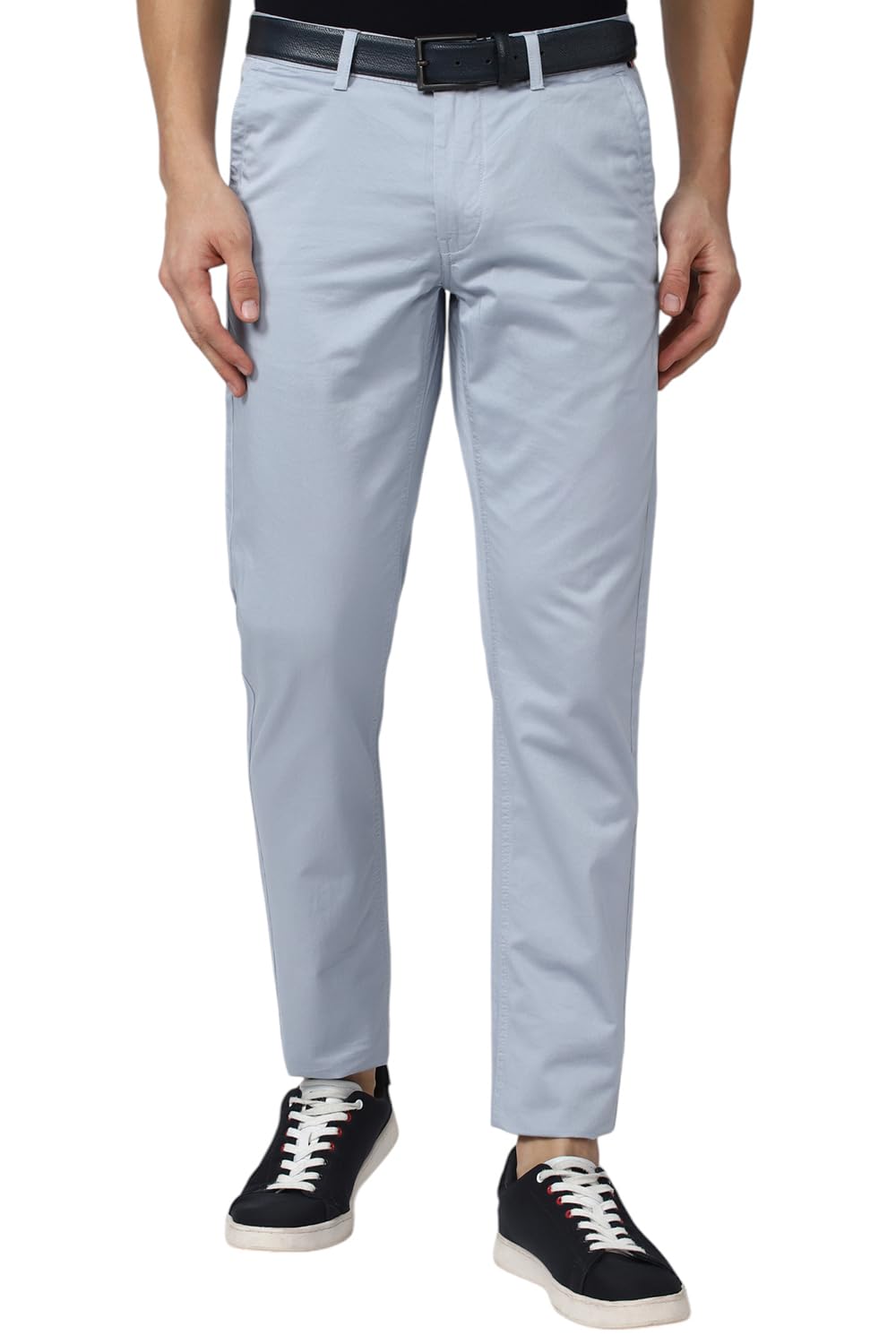 van heusen Men's Regular Fit Solid Satin Chinos Without Stretch-picture-42