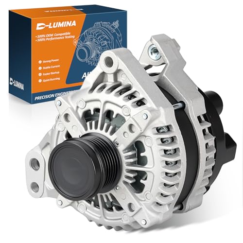 Image of 104211-0261 High Output Alternator 170A 12V Compatible with 2017-2020 GMC Acadia, 2017-2020 Cadillac XT5, 2020 Cadillac XT6, 2019-2022 Chevrolet Blazer 3.6L 6-Groove Clockwise