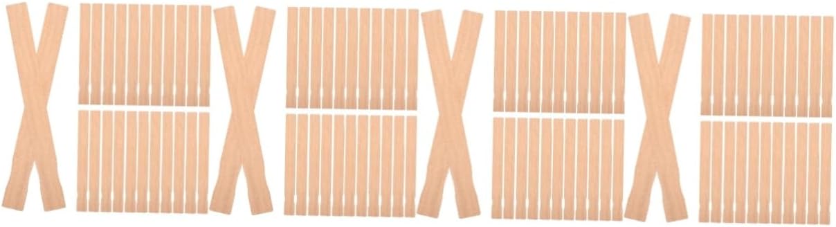 GLEAVI 100pcs Wooden Paint Mixing Sticks for Effortless Paint Stirring Manual Mixing Rods for Crafting and Construction Projects