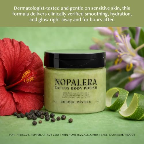 Image of Nopalera Cactus Body Scrub and Exfoliator, Bosque Mistico, 7 oz