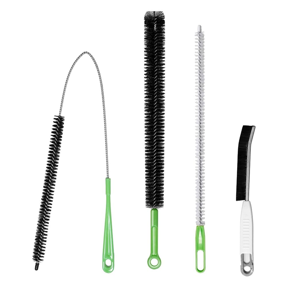 Hndhbfgrt Cleaning Brush for Fridge Coils Wine Bottle Cleaning Brush for Dryer Vents, Fridge Coils, HVAC Systems & Tight Spaces Detailing Tools