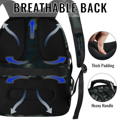 Image of YOREPEK Travel Laptop Backpack, Camouflage, 17 inch