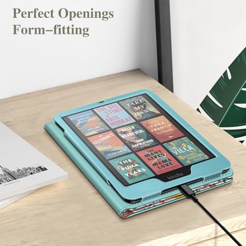 Image of Fintie Case for 7 inch /6.8 inch Kindle Paperwhite(12th /11th Generation-2024 /2021) and Kindle Colorsoft Signature Edition -Slim Foldable Stand Cover Auto Wake /Sleep for Paperwhite 2024, Spring Bloom