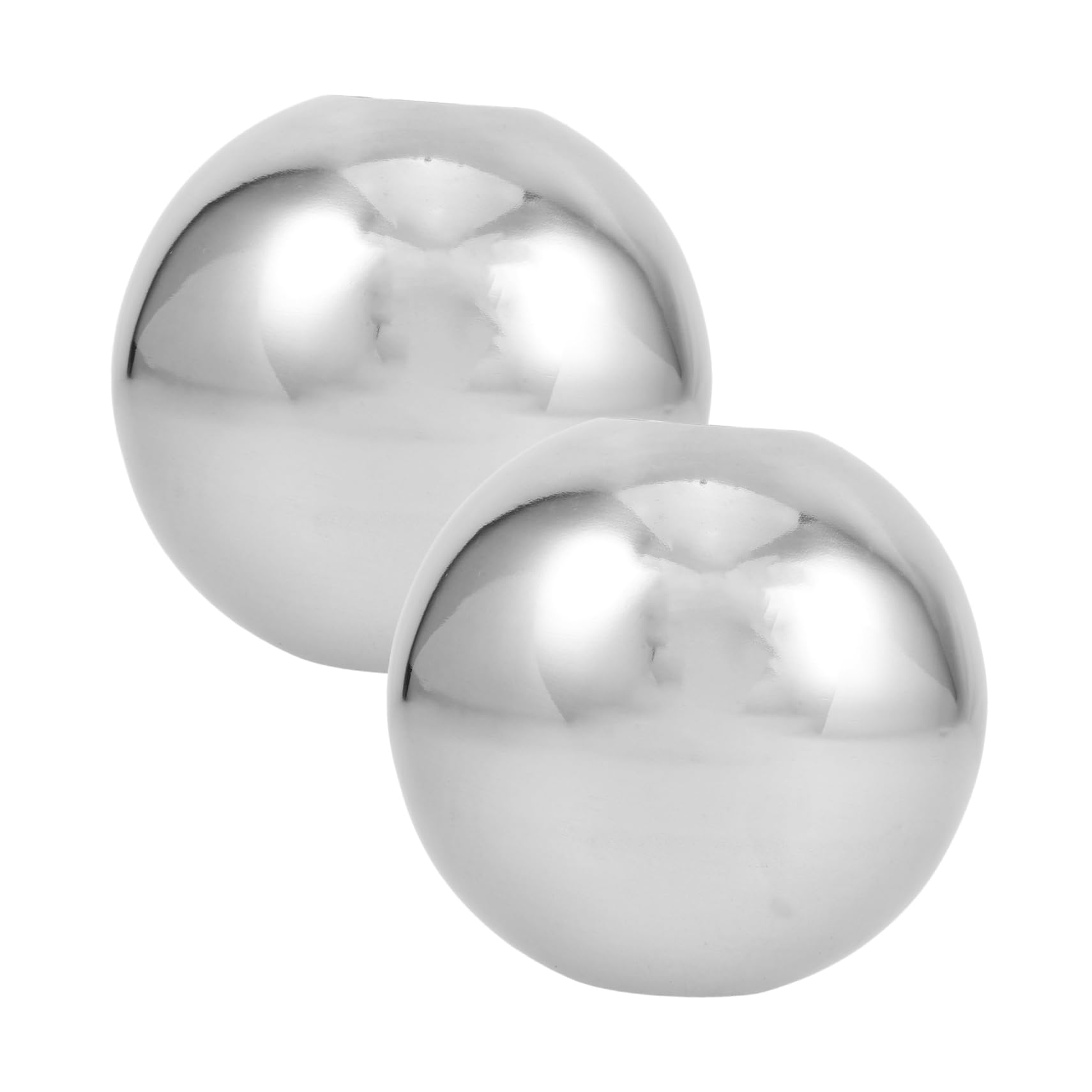 balacoo Hollow Steel Balls Stainless Steel Decorative Balls Mirror Polished for Home and Garden