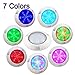 CNBRIGHTER LED Underwater Swimming Pool Lights,18W Windmilling Style RGB Color Changing, 12V AC,Wall Surface Mounted,IP68 Waterproof,with Remote Controller (20ft Cord)