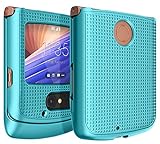 Case for Motorola RAZR 5G Flip Phone, Nakedcellphone [Teal Mint Cyan] Protective Snap-On Hard Shell...