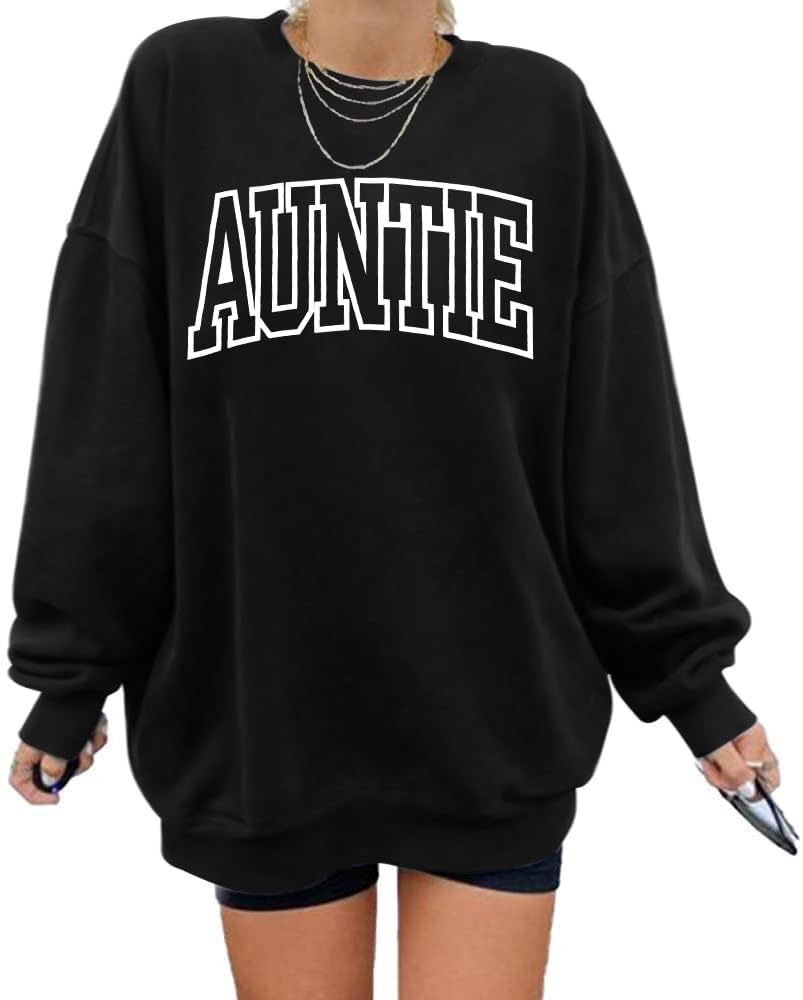 LOTUCY Womens Aunt Crewneck Sweatshirt